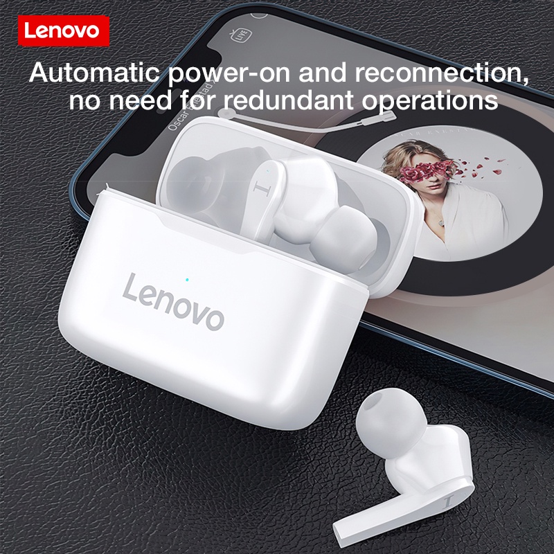 Tai nghe nhét tai không dây bluetooth Lenovo QT82 TWS 2022 giảm tiếng ồn thời trang