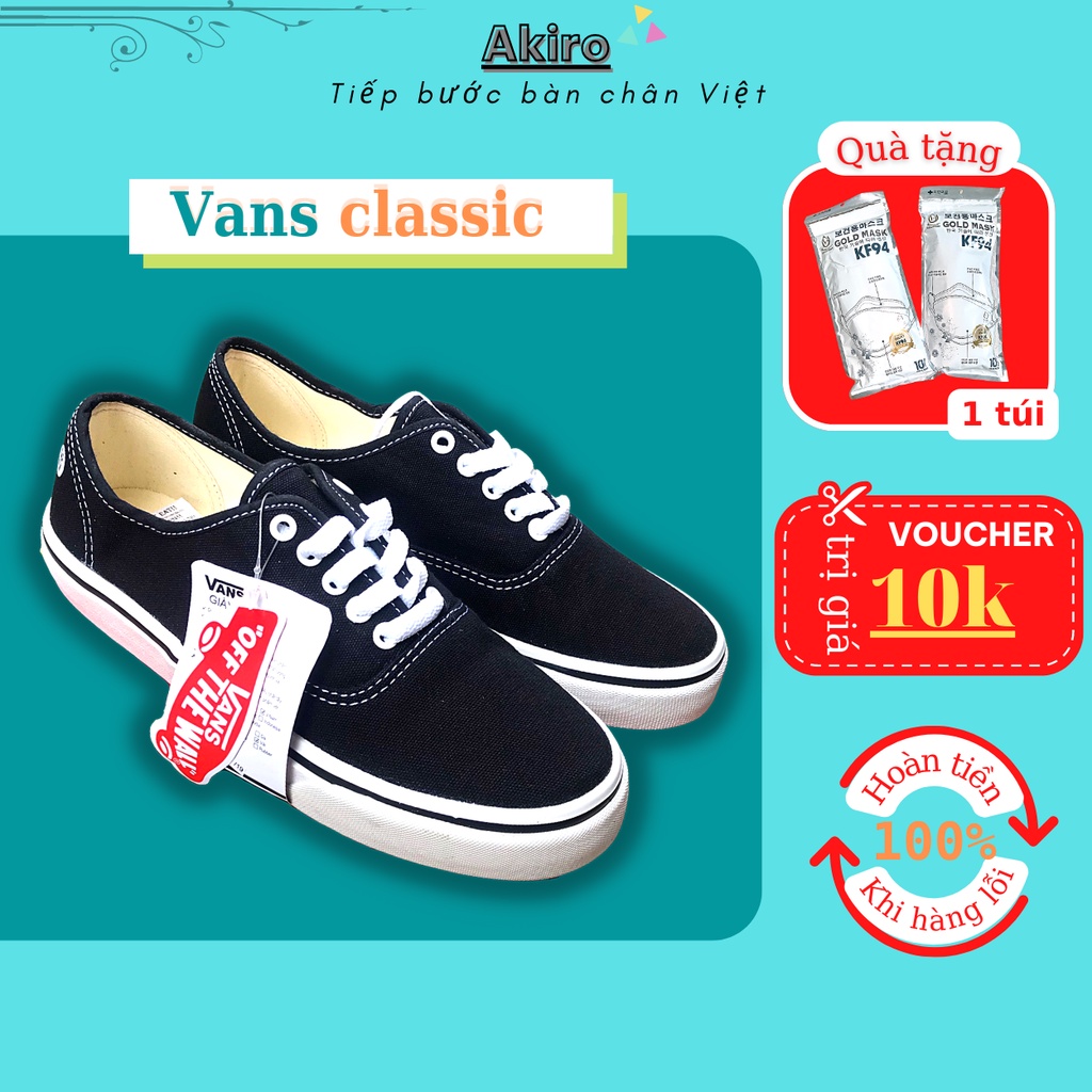 Giày vans classic phù hợp cho cả nam và nữ, dễ phối đồ ( hàng full box )