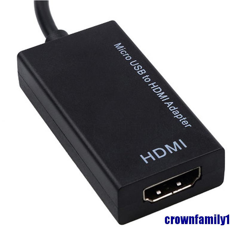 < Crownfamily1 > Micro Usb To 1080p Hdmi Hdtv Cable Adapter Cho Android Huawei Samsung