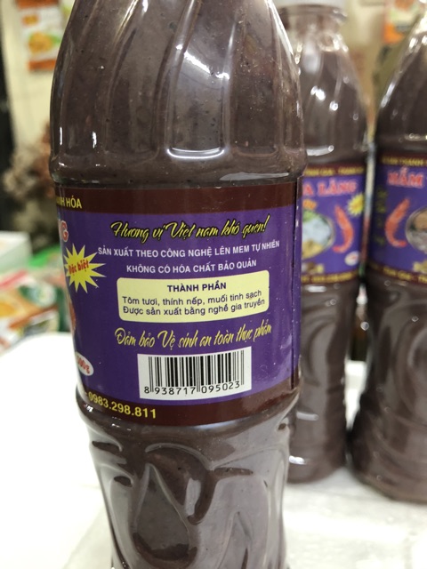 MẮM TÔM BA LÀNG 500ML