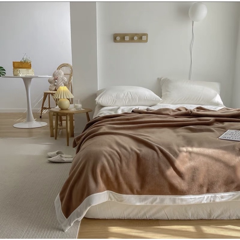Chăn Tuyết Sợi Tơ Cho Mùa Đông Ấm Áp Nhiều Màu Sắc_ shinbedding