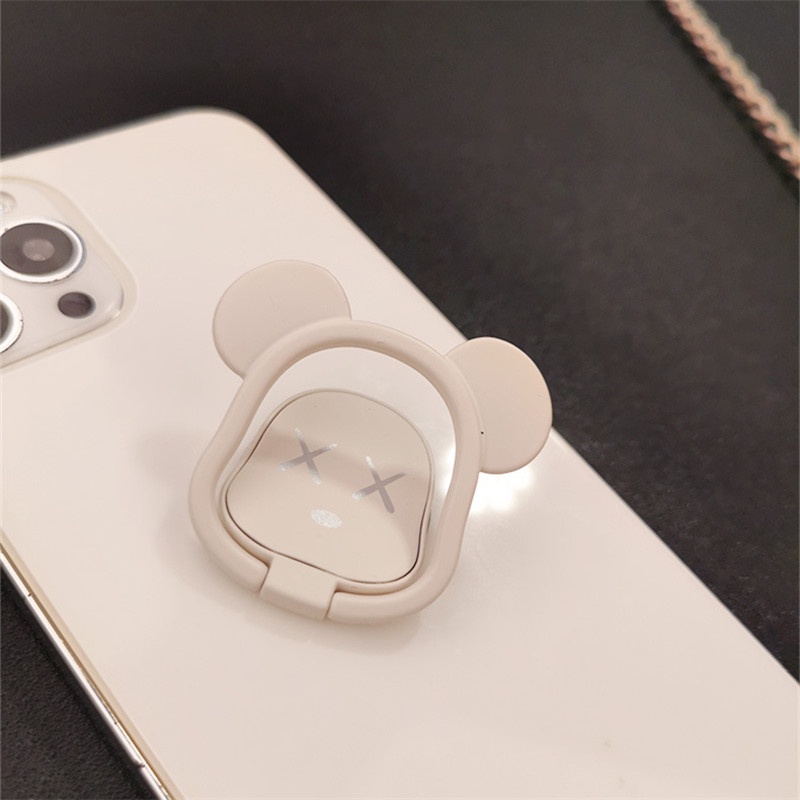 Giá Đỡ Điện Thoại Xoay 360 Độ Hình Gấu Dễ Thương° Giá Đỡ Điện Thoại Dạng Vòng Tròn Tiện Dụng