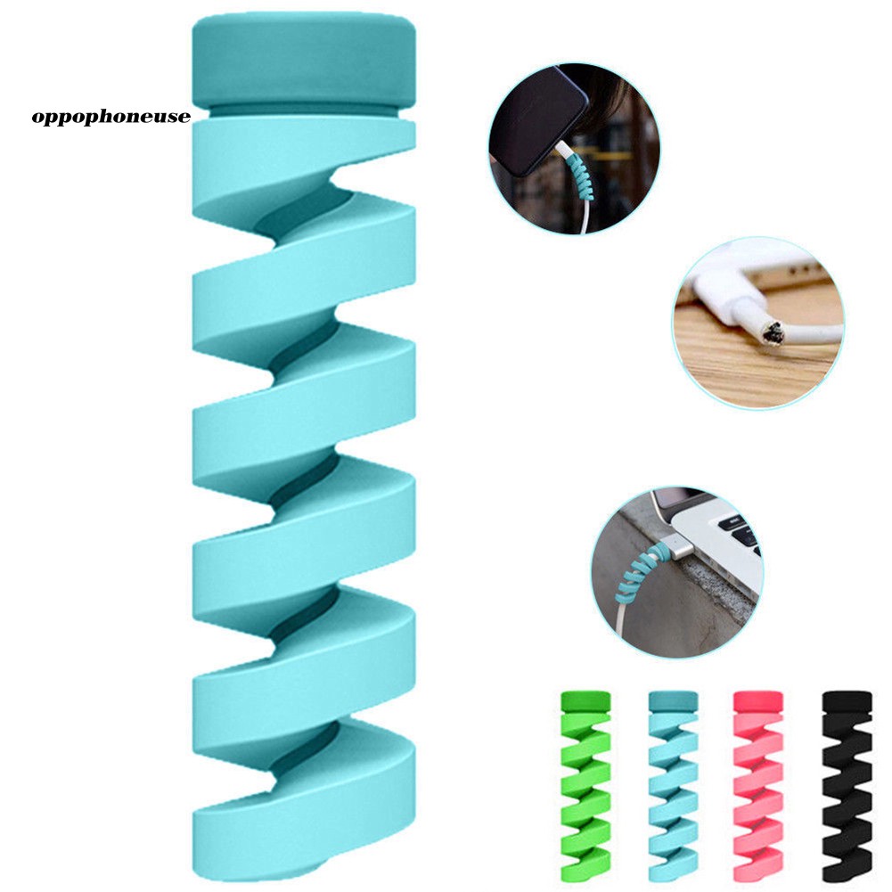 Bộ 4 dây lò xo quấn bảo vệ dây cáp thiết kế độc đáo tiện dụng