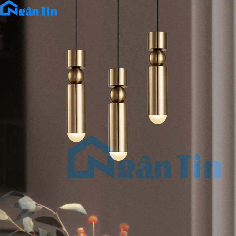 Đèn thả trần hình trụ trang trí phòng khách phòng ngủ Led 8W THCN125 Ngân Tin