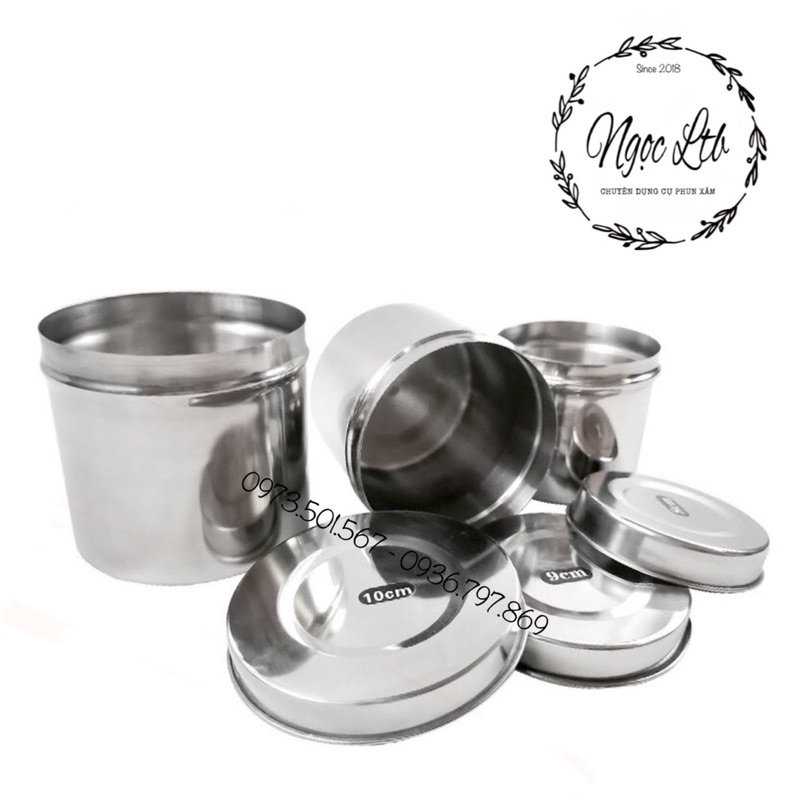 Hộp inox đựng bông cồn (SML)