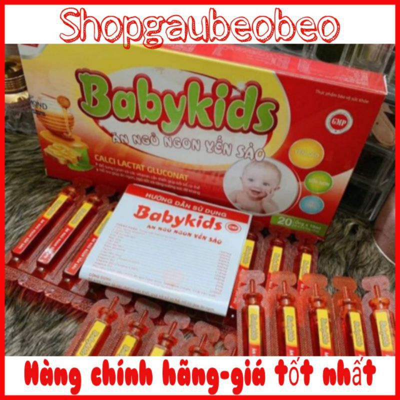 BABYKIDs - BabyKids ăn ngủ ngon yến sào -babykids - siro baby kids ĂN NGON TĂNG CÂN G24