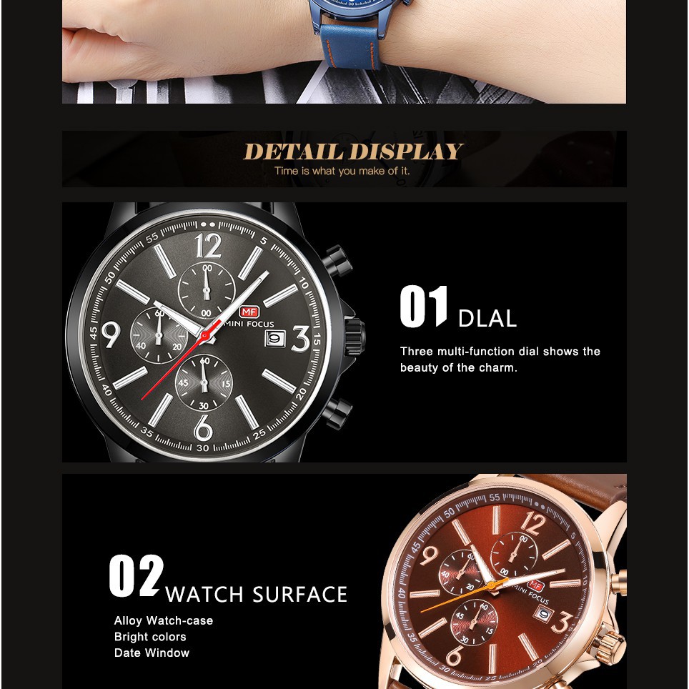 ĐỒNG HỒ NAM MINI FOCUS 0084 DÂY DA CAO CẤP, HIỆN ĐẠI , TRẺ TRUNG Bán lẻ giá sỉ