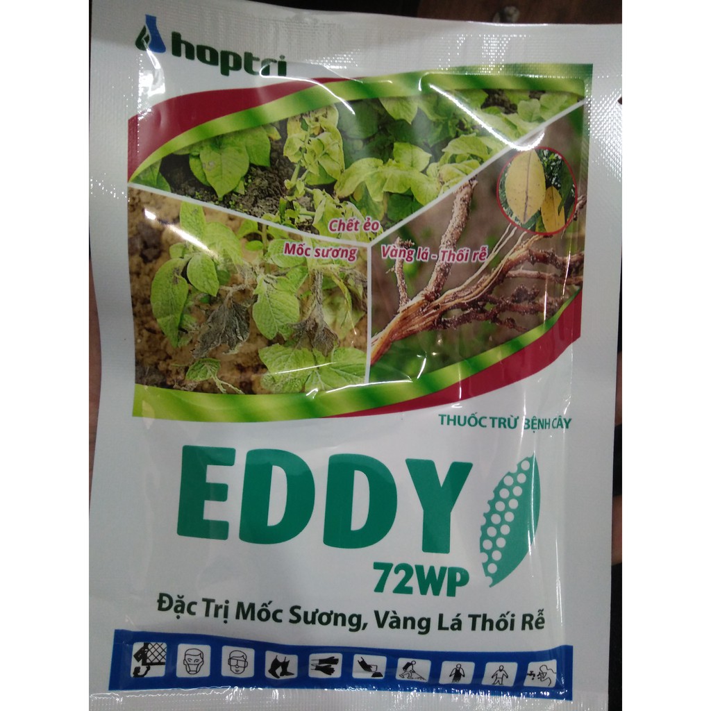 Thuốc trừ bệnh cho cây EDDY 72WP  đặc trị mốc sương, nấm phytophthora, vàng lá thối rễ của Công ty Hợp Trí