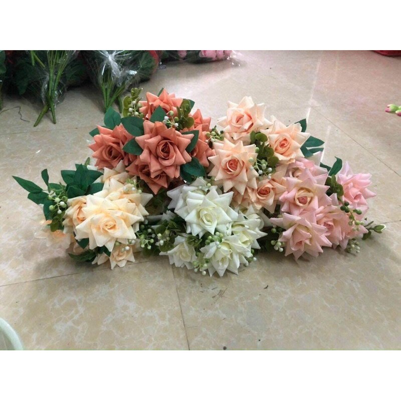 hoaluahoagia-cụm hoa hồng kim cương