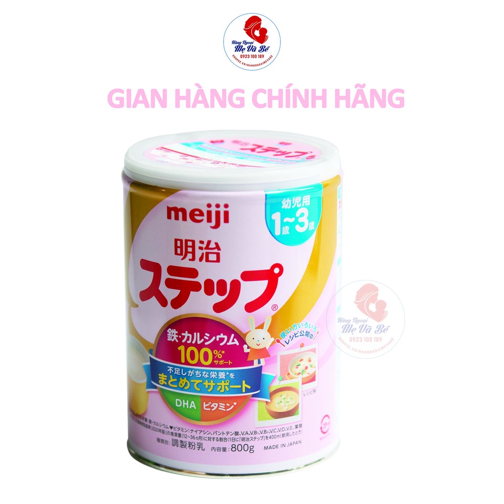 Sữa Meiji lon, sữa bột Meiji Số 0 số 9 cho bé Nhật Bản 800g