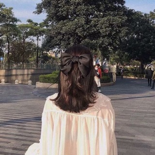 KẸP TÓC NƠ - Bản to - nữ tính