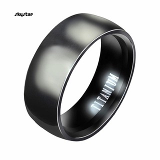 Nhẫn titan kiểu dáng đơn giản