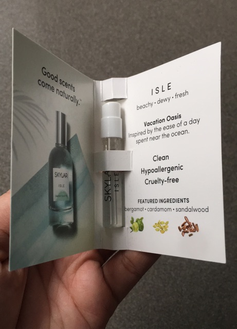 Vial mẫu thử nước hoa nữ Skylar Isle EDT  - USA