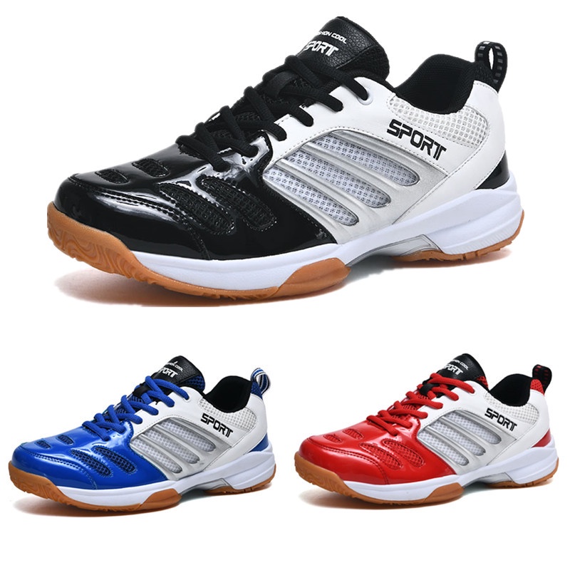 Giày Thể Thao Chơi Cầu Lông / Tennis Cỡ Lớn Siêu Nhẹ Thoáng Khí Cho Nam Và Nữ