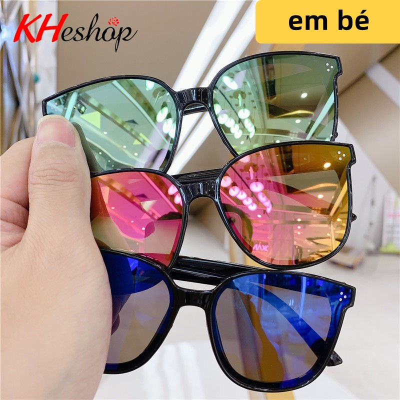 Kính mát tráng gương cho bé chống tia UV400, kính thời trang cho bé gái và bé trai mã Y1533