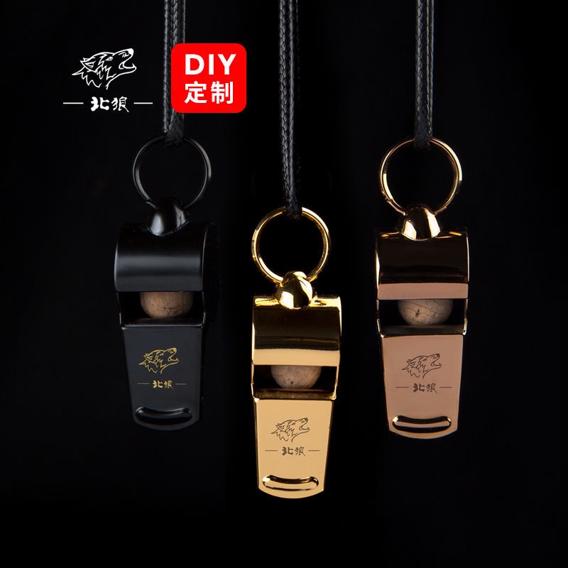 Còi Trọng Tài Bóng Đá/Bóng Rổ Bằng Đồng Nguyên Chất Màu Vàng