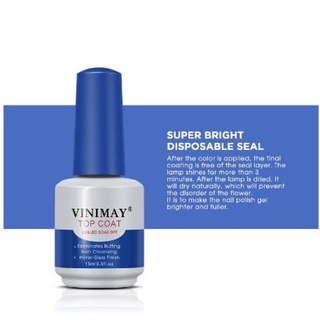 Top coat - top bóng vinimay - dung dịch sơn gel top coat [Hàng Chính Hãng] siêu bóng