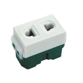 Ổ cắm đơn wide 2 chấu có màn che PANASONIC (loại to)