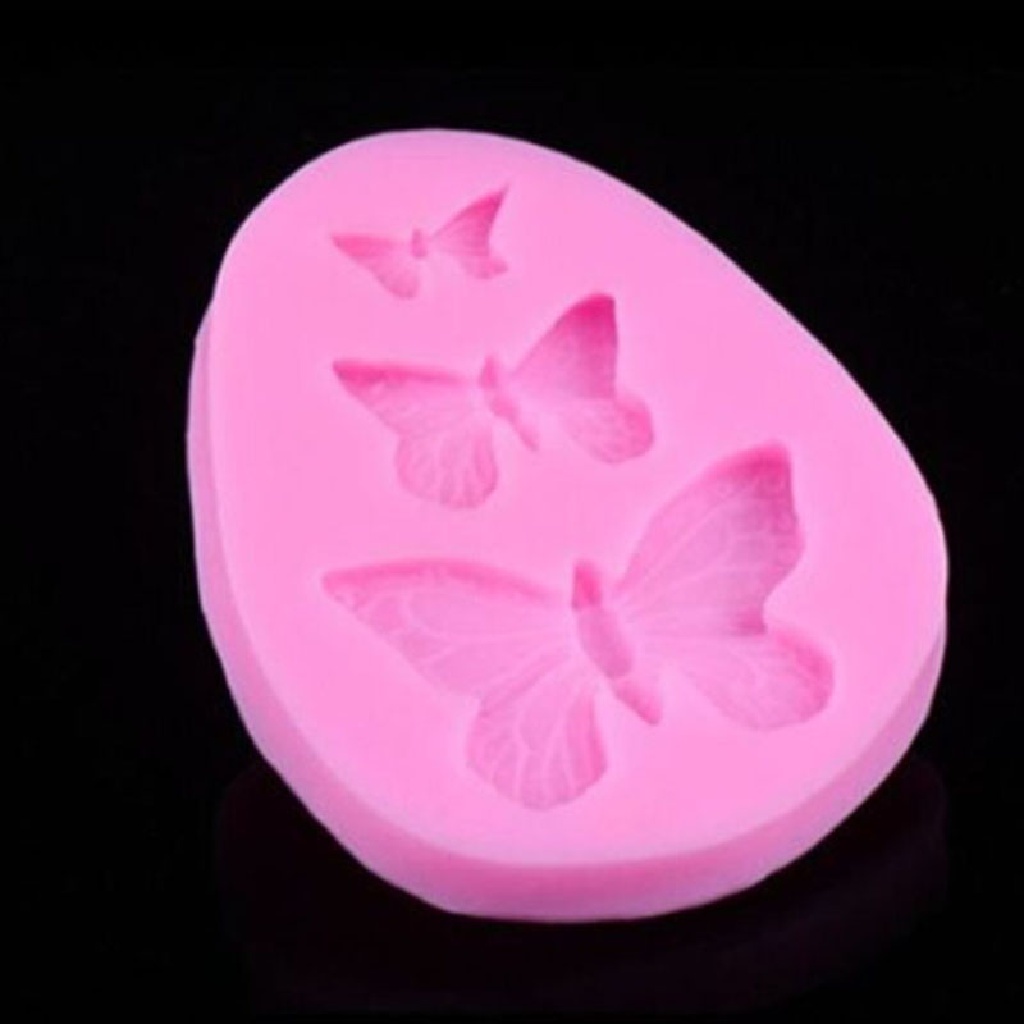 Khuôn silicone tạo hình bươm bướm trang trí bánh kem