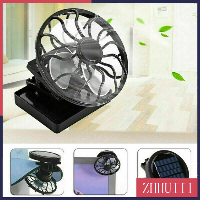 Quạt Làm Mát Kẹp Mũ Năng Lượng Mặt Trời Mini