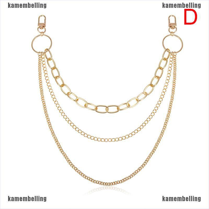 Móc khóa dây thắt lưng dạng ví dài phong cách Rock Punk