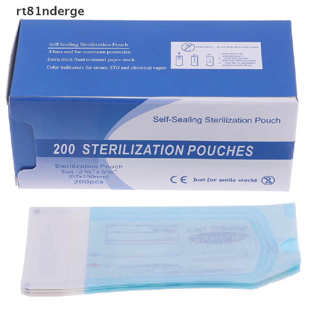Hộp 200 túi khử trùng y tế đồ dùng y tế nha khoa dùng một lần tiện dụng