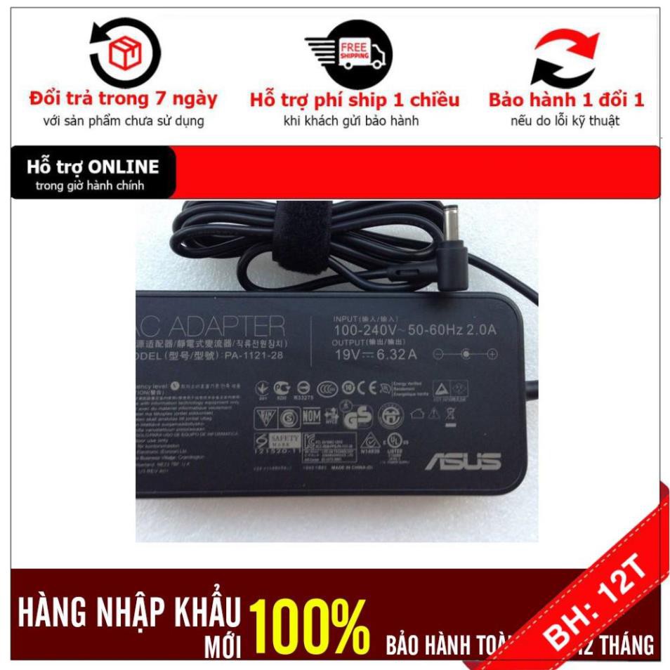 [BH12TH] Sạc Laptop Asus N43JQ N43SL N45SF N45SL 6.32A 120W . Bảo Hành 12 Tháng + Tặng Dây Nguồn 1,5M ! ZIN