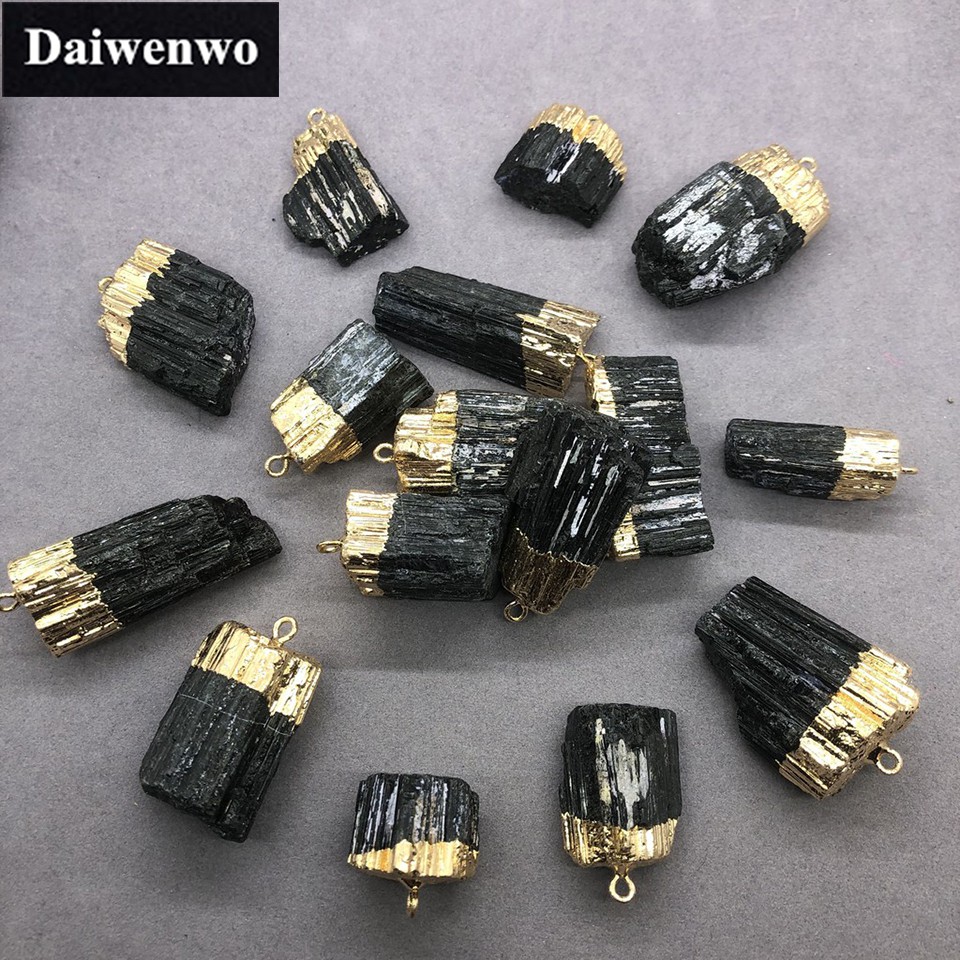 Mặt Dây Chuyền Đá Tourmaline Đen Tự Nhiên