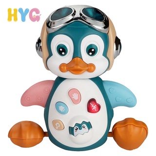 Đồ chơi chim cánh cụt HYG Toys phát nhạc và đèn led đáng yêu dành cho bé