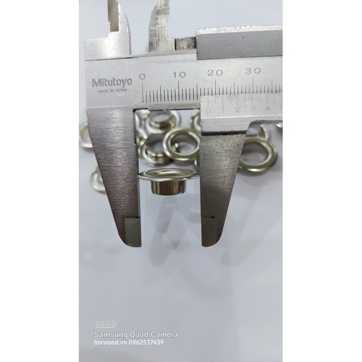 Khoen ore 10mm Khoen mắt cáo 10ly Thau không gỉ Khuy mắt cáo bấm vải Túi 100 cái  Màu bạc/ vàng/ đồng