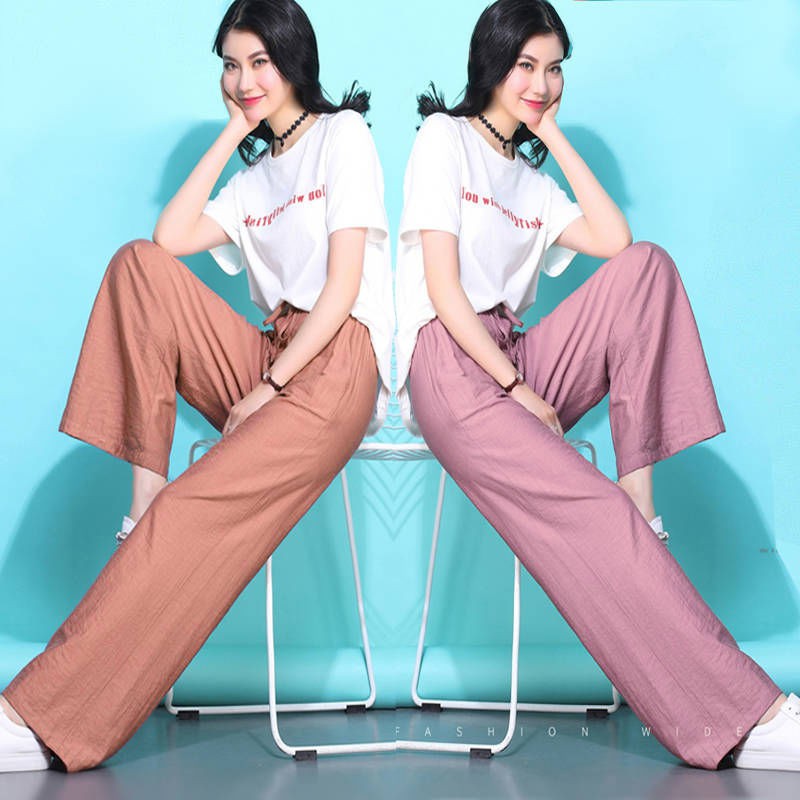 Quần Lụa Dài Ống Rộng Lưng Cao Thời Trang Cho Nữ | BigBuy360 - bigbuy360.vn