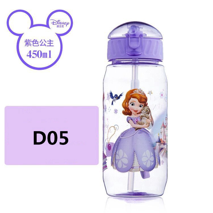 Bình Nước In Họa Tiết Hoạt Hình Disney Đáng Yêu Cho Bé Cỡ 450Ml