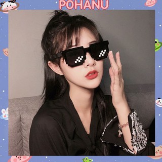 Kính thug life Pohanu nam nữ họa tiết các mảnh ghép cực ngầu KM16