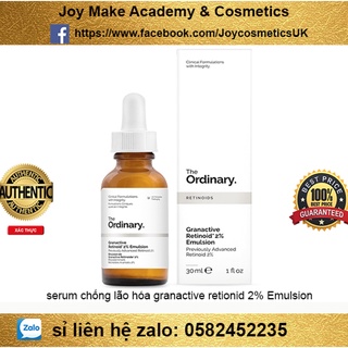 Serum chống lão hóa The Ordinary Granactive Retinoid 2% Emulsion bill anh