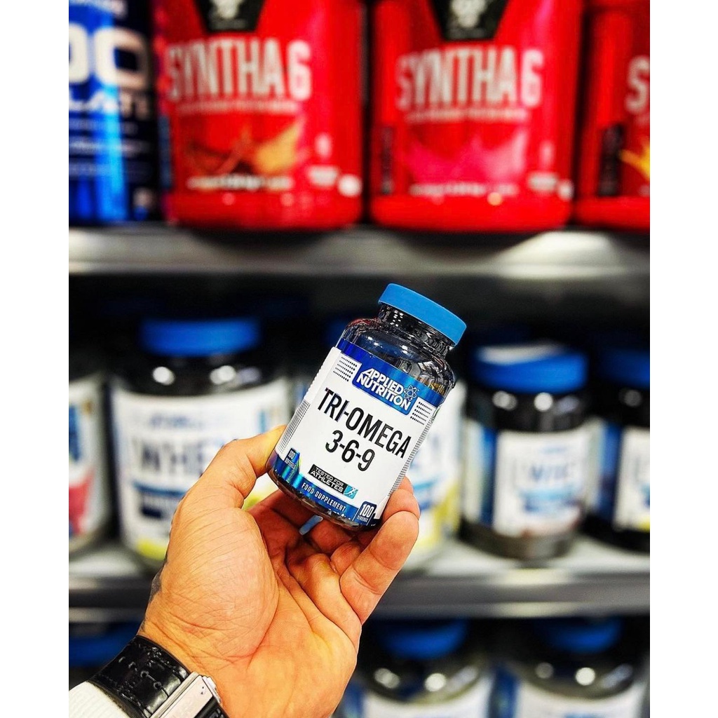 OMEGA 369 viên uống phát triển trí não đẹp da hạ mỡ máu Now Omega 3 6 9 100 Viên