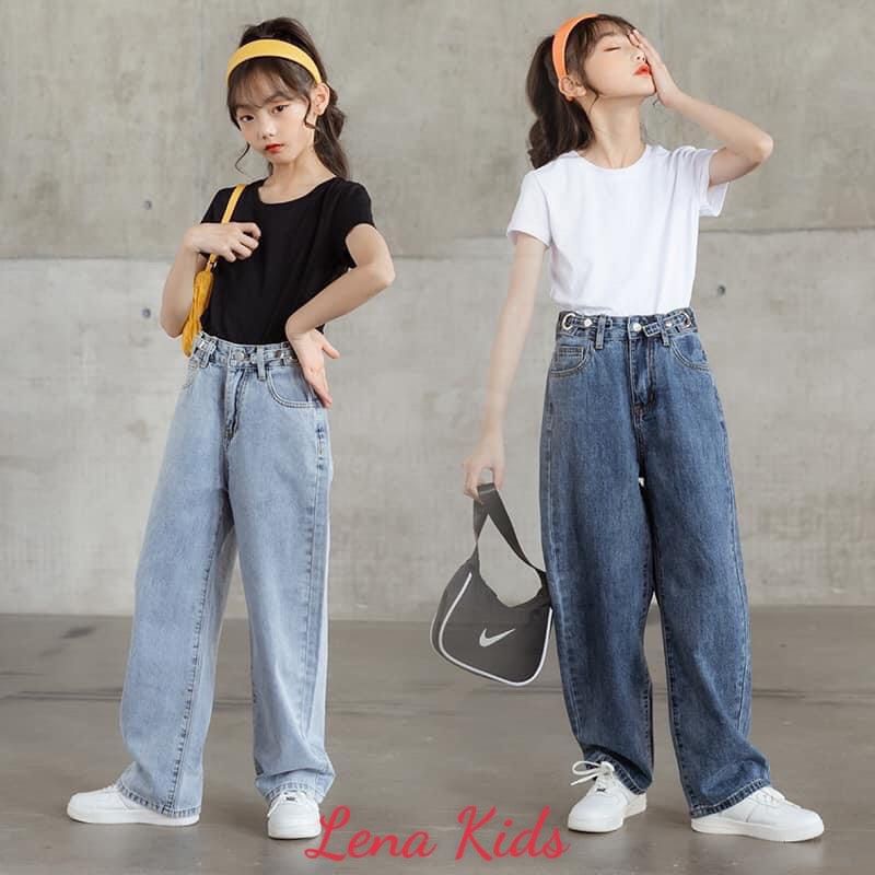 Quần Jeans Baggy bé gái chính hãng Lena Kids size 10-45kg