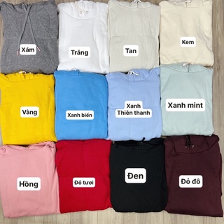 ÁO HOODIE UNISEX TRƠN BASIC