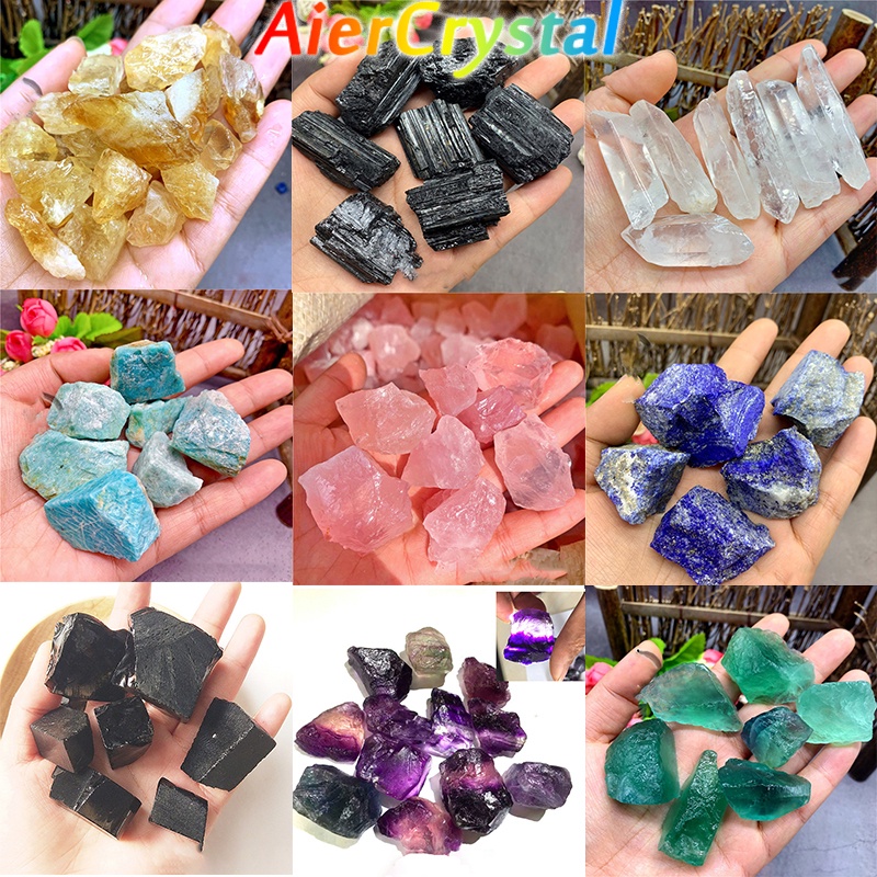 Đá Fluorite Fluorite Fluorite Thô Tự Nhiên Và Đá Thạch Anh Hồng Thạch Anh Labradorite Chữa Bệnh