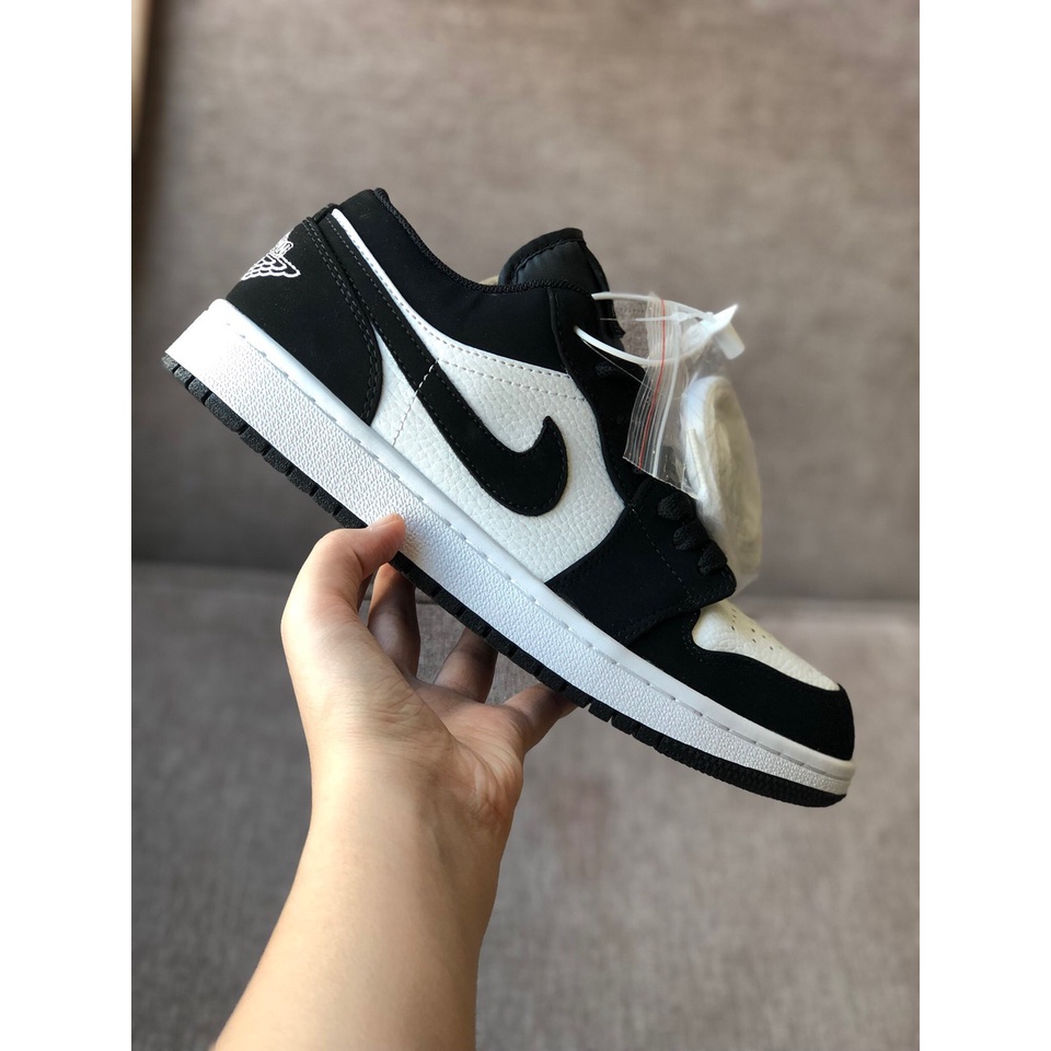 Giày 𝐉𝐨𝐫𝐝𝐚𝐧 1 Low Panda Đen Trắng, Giày JD1 low Panda Cổ Thấp S,C Đầy Đủ Phụ Kiện