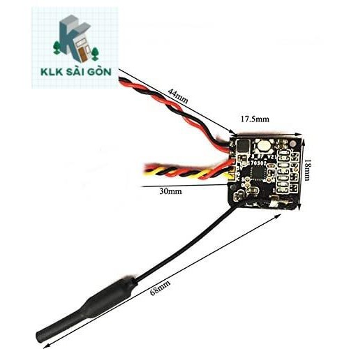 Vtx bộ truyền sóng Turbowing 5.8g 48ch Vtx 25mw FPV