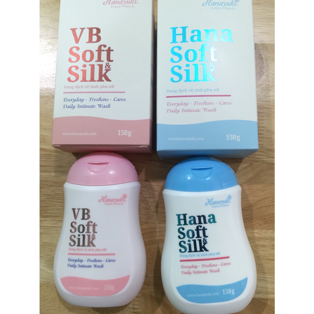 [CHÍNH HÃNG 100%] DUNG DỊCH VỆ SINH PHỤ NỮ HANA SOFT SILK HANAYUKI 150g