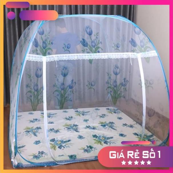 [ BIG SALE ] Màn chụp Tự Bung Đỉnh Vuông Cao Cấp Hoàng Nhân Màn Rộng Dãi Mắt Nhỏ Chống Muỗi  II BẢO HÀNH 1 năm