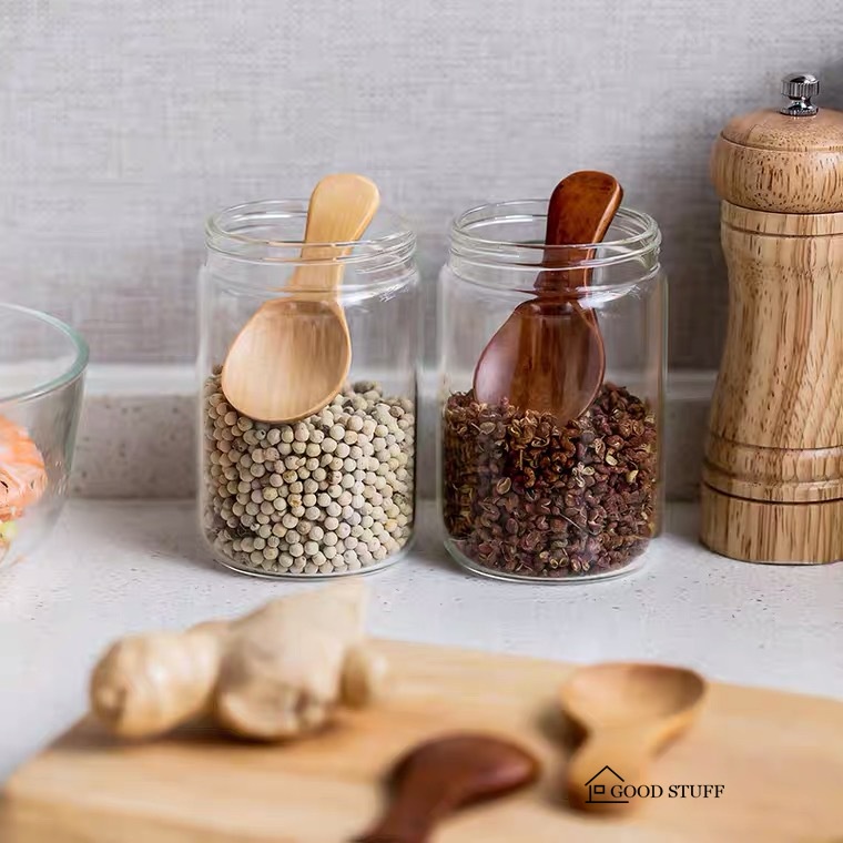 Muỗng Gỗ Mini Tự Nhiên Tiện Dụng Cho Nhà Bếp
