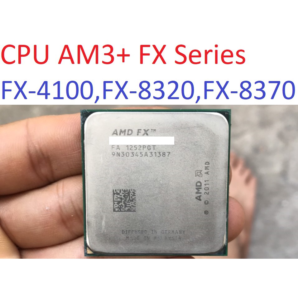 tặng keo - bộ vi xử lý CPU AMD FX 4100 8320 8370 Quad Eight Core socket AM3+ cho máy tính pc processor