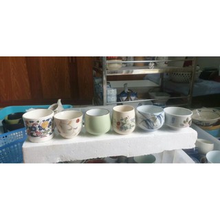 Combo ly gốm sứ làm chậu