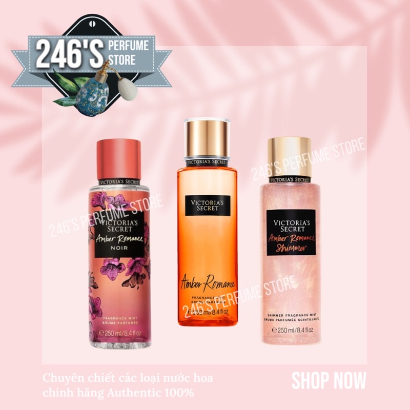 ✨Mun✨Xịt Thơm Body Mist Victoria’s Secret - AMBER ROMANCE
