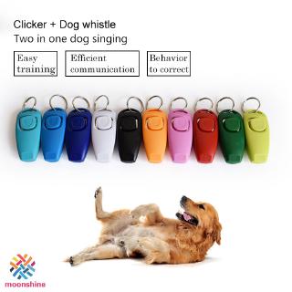 ❤PG❤ Hot Sale!Combo Dog Clicker & Whistle - Training,Pet Trainer Click Puppy With Guide,With Key Ring