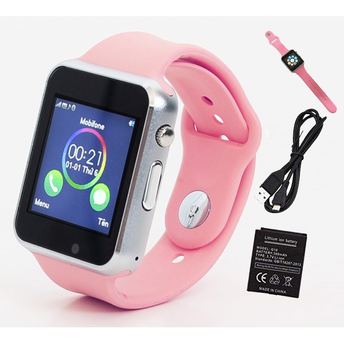 Đồng hồ thông minh trẻ em lắp sim nghe gọi Smart Watch Màu hồng Màn hình cảm ứng hỗ trợ lắp sim giá rẻ