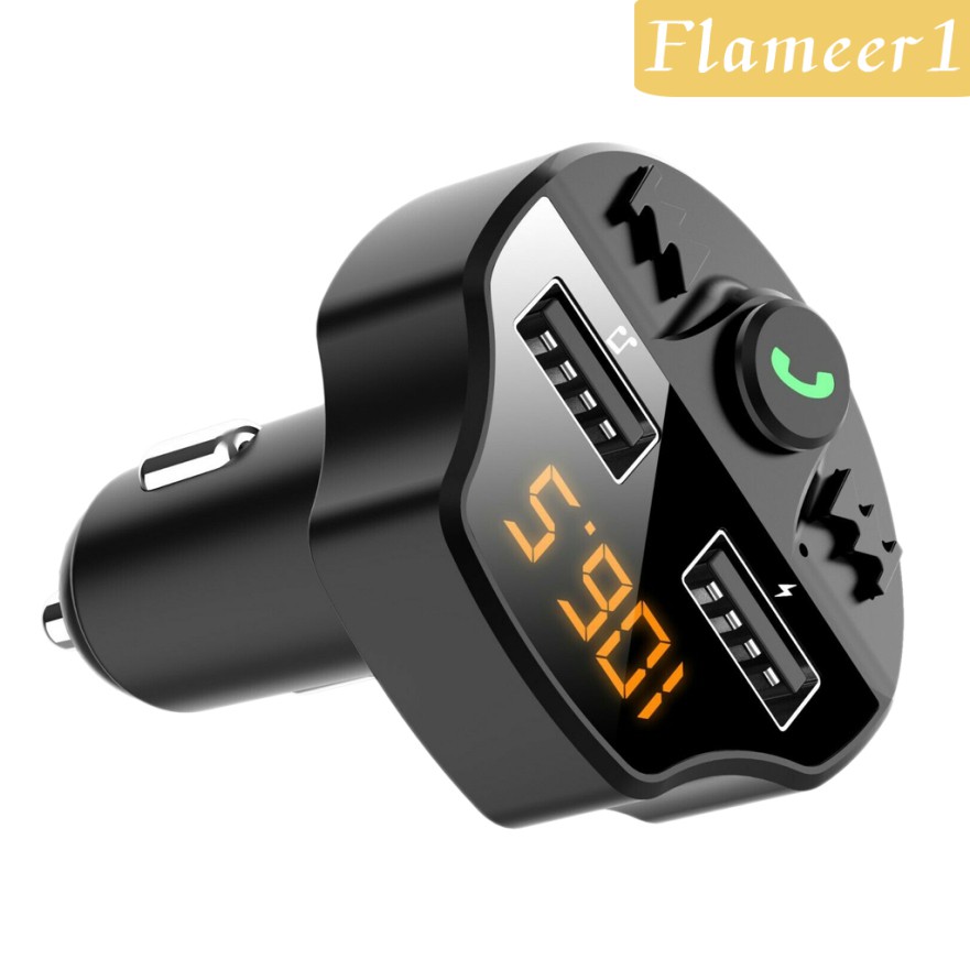 Củ Sạc Trên Ô Tô 2 Cổng Usb Tích Hợp Máy Nghe Nhạc Mp3 Bluetooth Không Dây