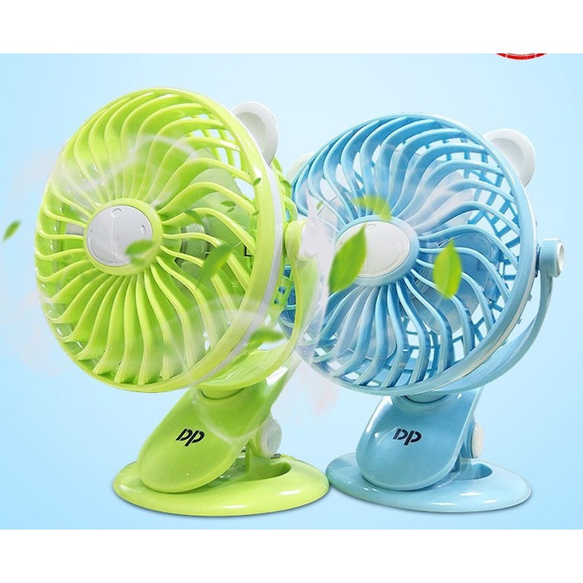 [Giá Hủy Diệt] Quạt Sạc Kẹp Bàn Văn Phòng DP - 7608